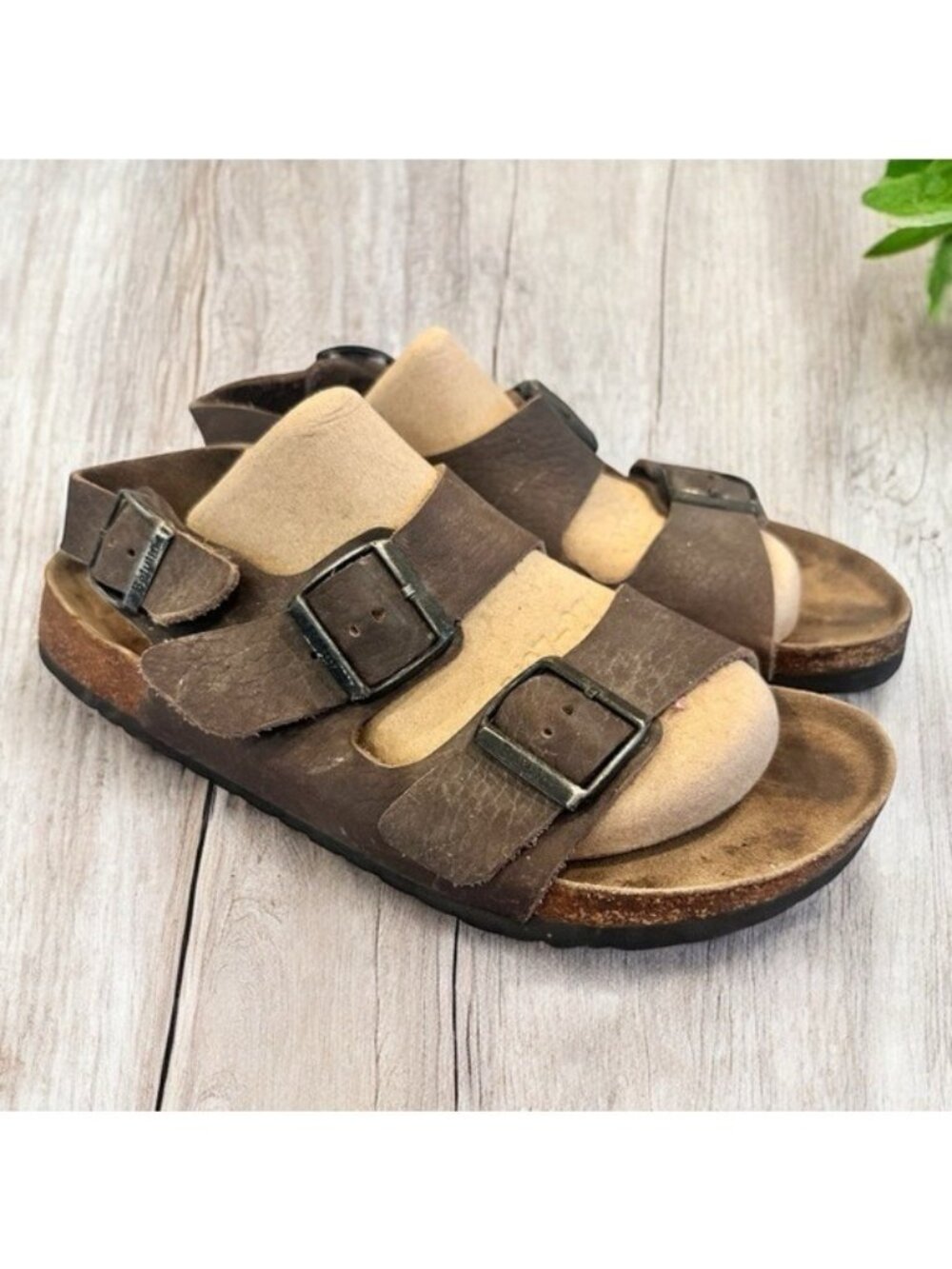 Birkenstock Betula Milano Brown Leather Sandals